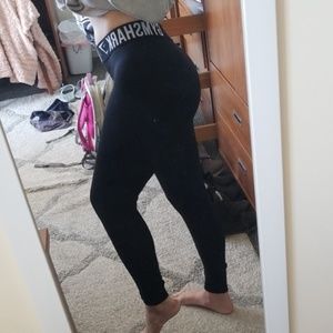 Black flex leggings